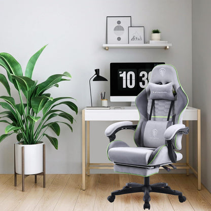 Dowinx Gaming Stuhl Bürostuhl mit Massage und Fußstütze
