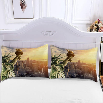 3D Skyline New York Bettwäsche Set 200x200 cm