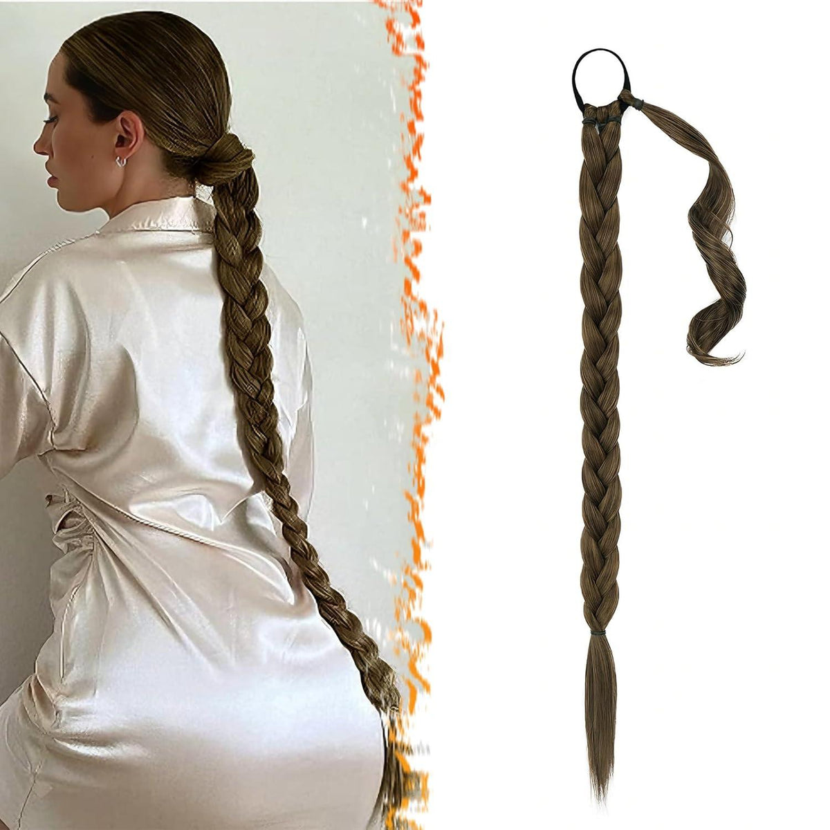 76cm Geflochtene Pferdeschwanzverlängerung