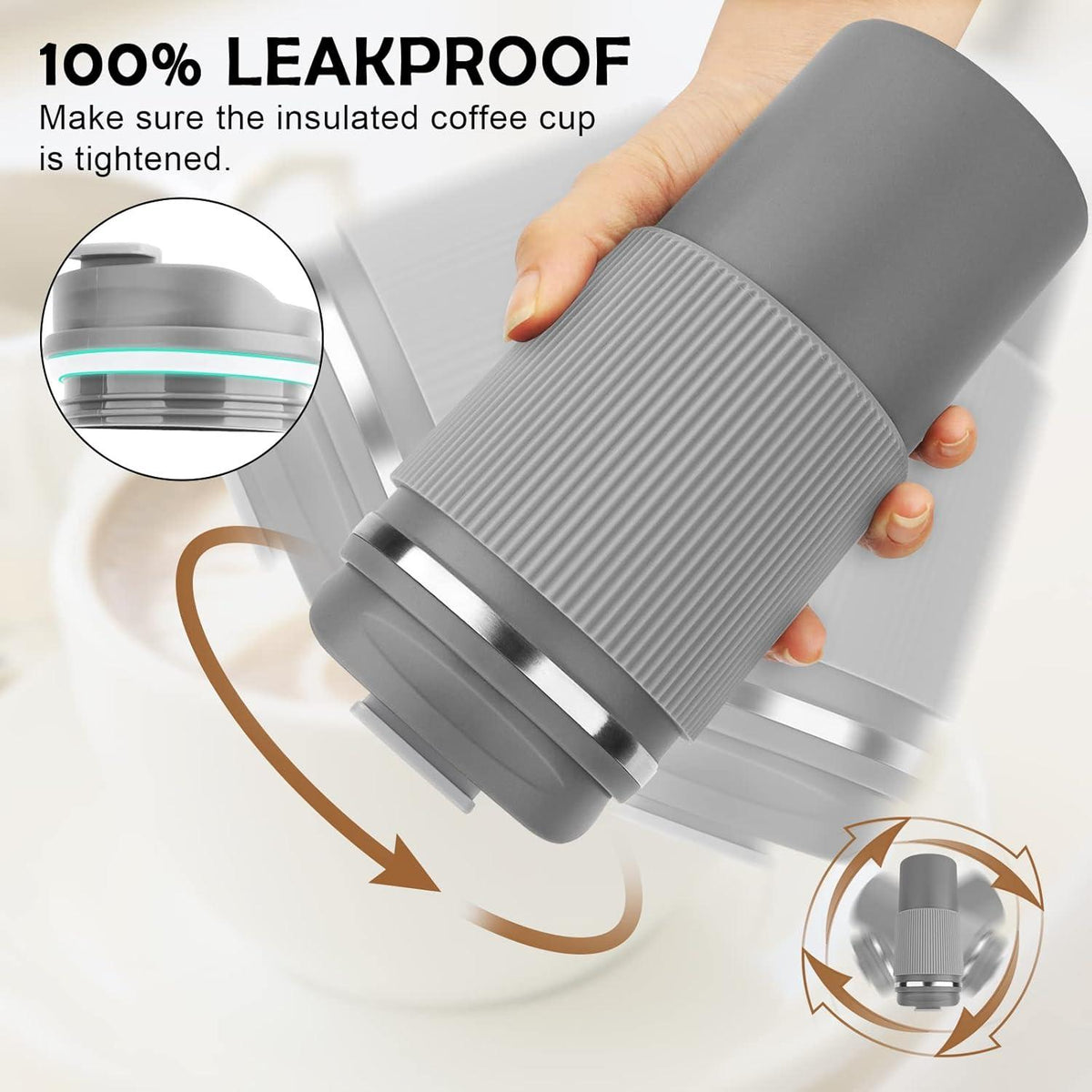Isolierbecher 450ml Reisebecher Thermobecher Coffee Mug mit Deckel