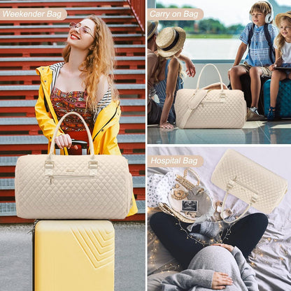 Sporttasche Damen Reisetasche Weekender mit Schuhfach Nassfach