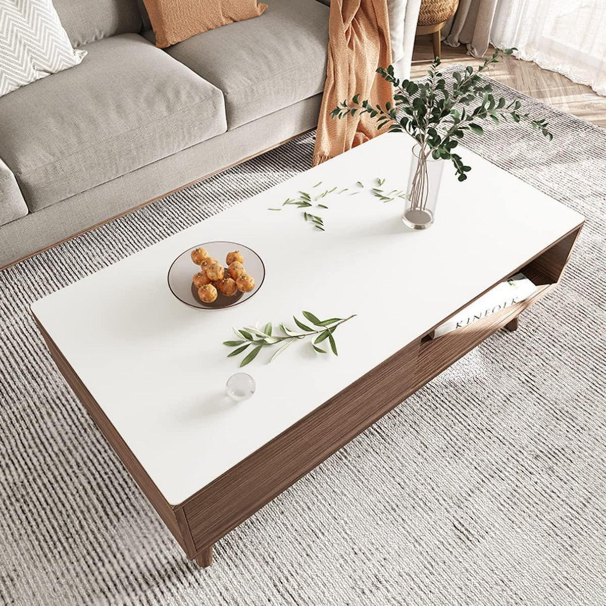 PU Tischdecke 80x200cm Weiß – Wasserdicht & Schutzfolie