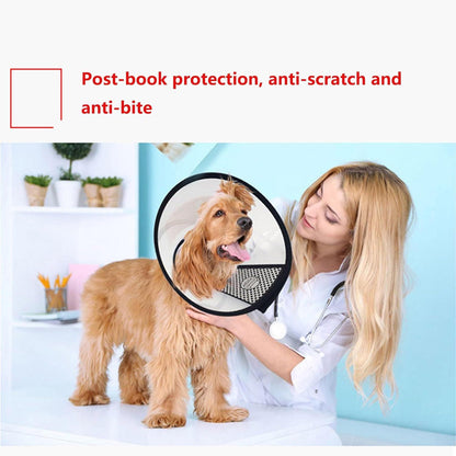 Hundekegel Halsband Verstellbar Anti-Bite Schutzkragen Großer Hund 22-30cm