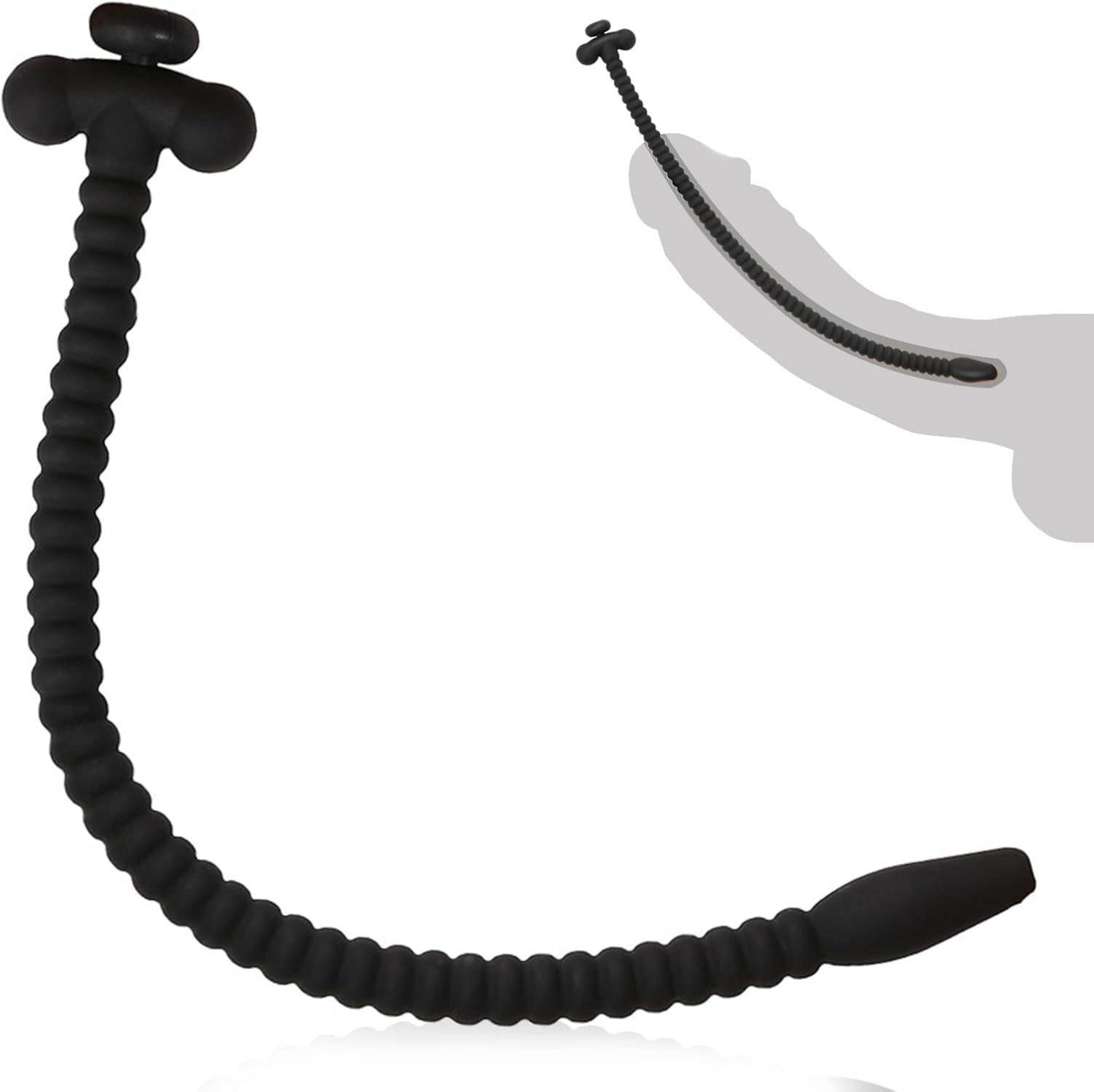 Dilator Hohl Silikon Penis Plug mit Stecker 3 Größen Faden Katheter