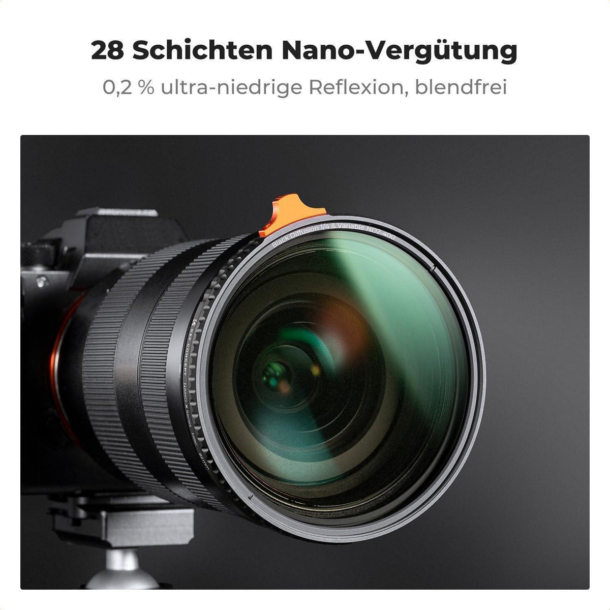 2-in-1 Black Mist & Variabler ND Filter 72mm