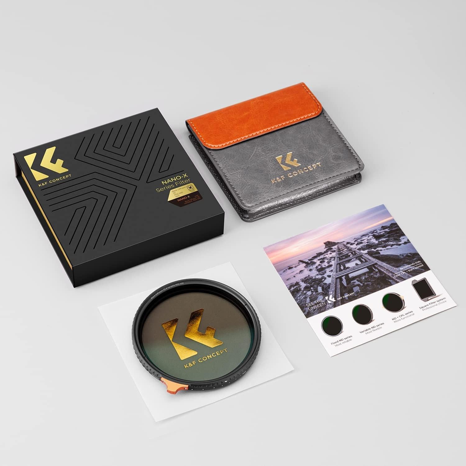 K&F Concept 58mm Black-Mist Filter ND2-ND400 2in1 ND Variabler FilterINET_HANDPICKED
