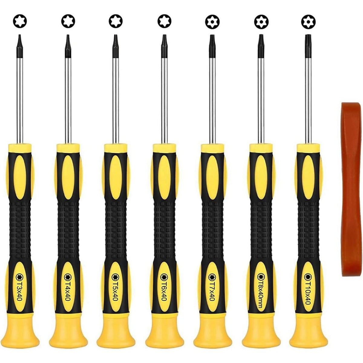 Torx Schraubendreher Set 7tlg. mit Hebelwerkzeug für Konsolen & Computer