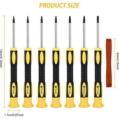 Torx Schraubendreher Set 7tlg. mit Hebelwerkzeug für Konsolen & Computer