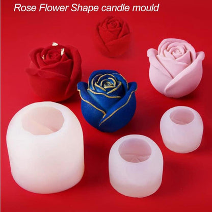 NICAVKIT Silikonformen Kerzen Gießformen Blume DIY Duftkerze Seife 2er Set