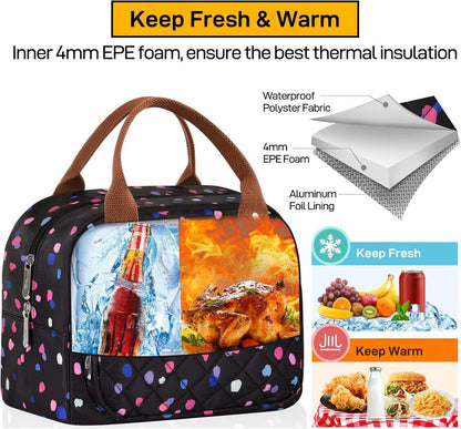 Isolierte Lunchtasche für Frauen Männer Arbeit Kühltasche
