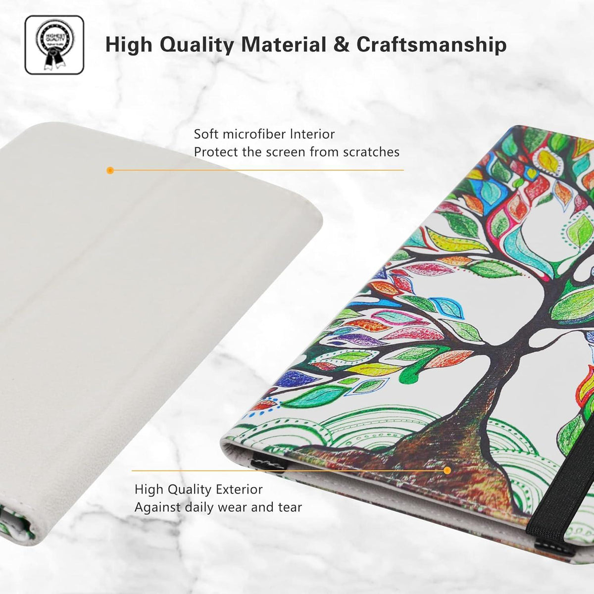 Hülle Lenovo Tab P11 Pro 2nd Gen 11.2 Zoll Folding Case Ständer Love Tree