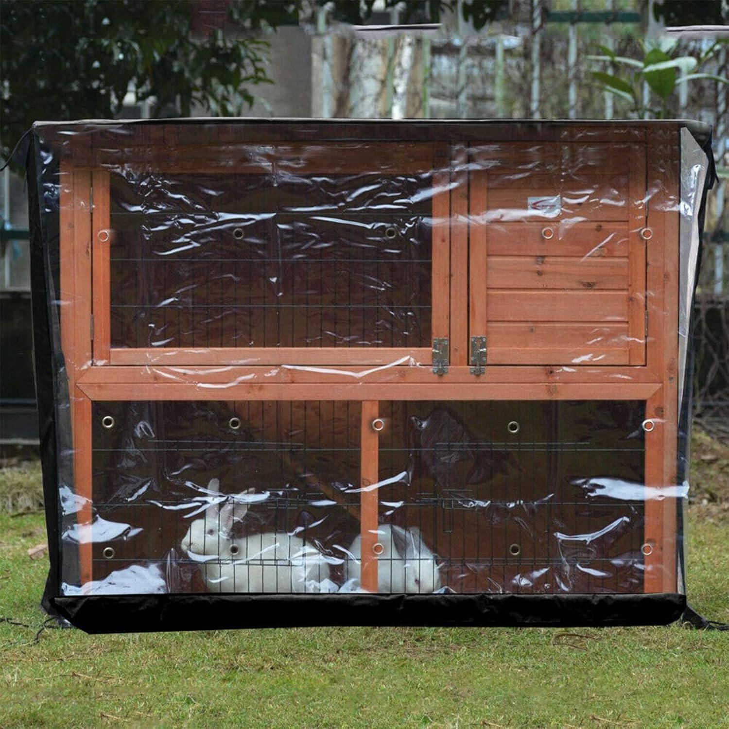 Kaninchenstall Abdeckung wasserdichter Käfig Schutz für Haustiere in