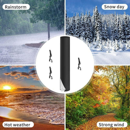 Solardusche Abdeckung 220x67cm – Wasserdicht & Winddicht