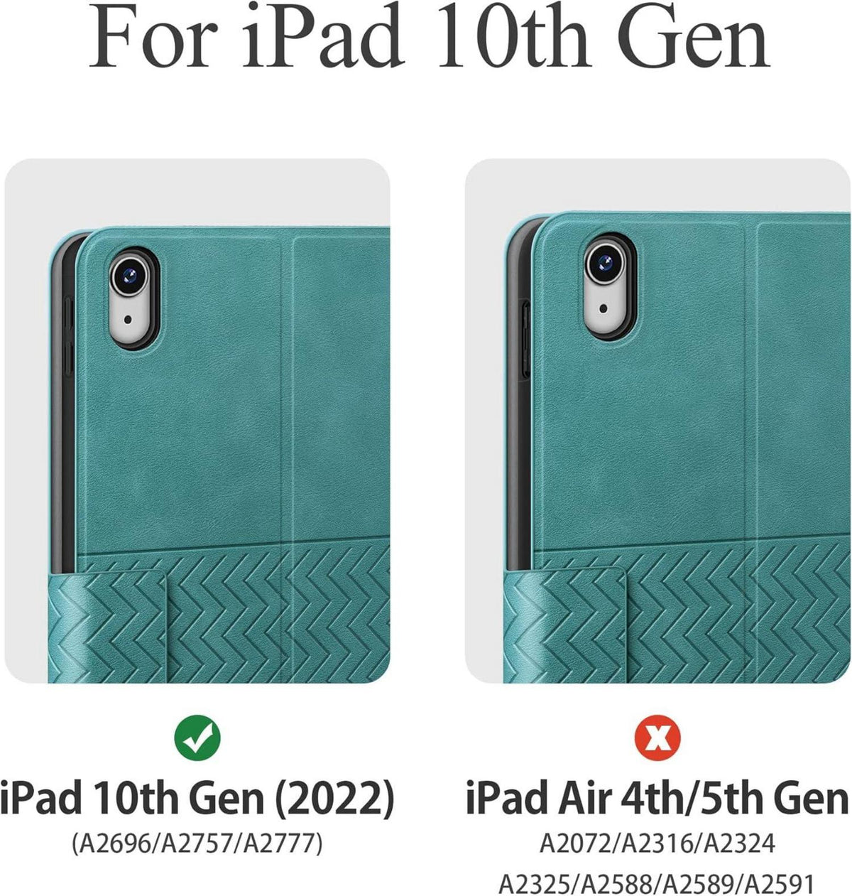 iPad 10. Gen 2022 Hülle 10,9 Zoll mit Apple Stifthalter Grün
