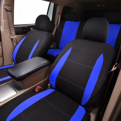 Flying Banner Auto Sitzbezug Komplettset mit Fußmatten Blau