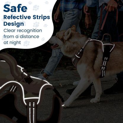 Atmungsaktives Anti-Zug Hundegeschirr mit Griff & Reflektor