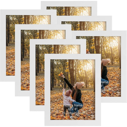 Bilderrahmen Set 15x20 cm Weiß Collage Fotorahmen 7er-Pack