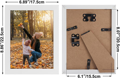 Bilderrahmen Set 15x20 cm Weiß Collage Fotorahmen 7er-Pack