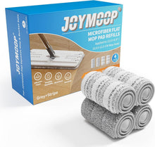 Mikrofaser Wischmopp-Pads 33 cm Grau & Streifen Ersatz