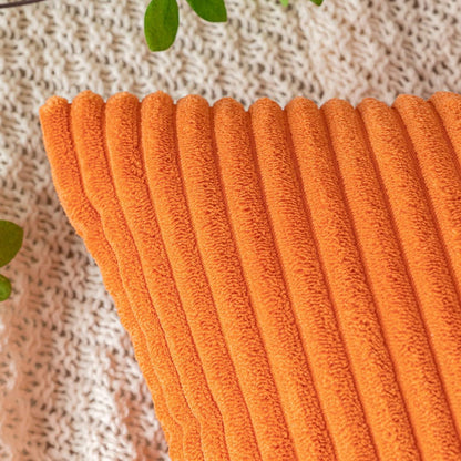 EMEMA Herbst Kordsamt Kissenbezug 30x50 cm Orange