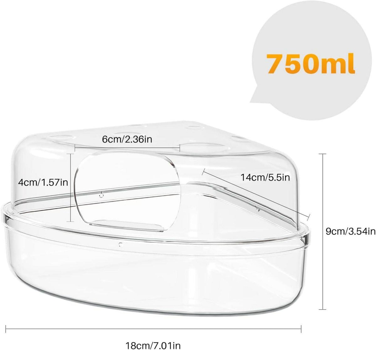 Hamster Sand Bad Toilette Sand Container für Chinchilla