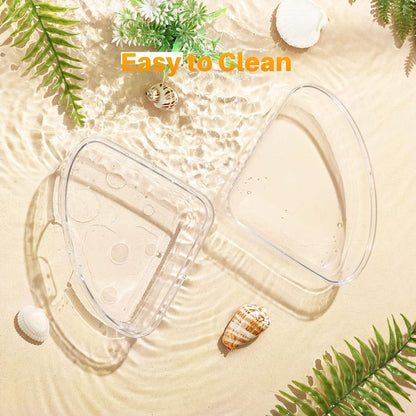 Transparent Hamster Sand Bath Container for Chinchilla Gerbil - Small
