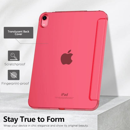 iPad Hülle 11/10. Gen. 2025/2022, Transparent, Wassermelone Rot
