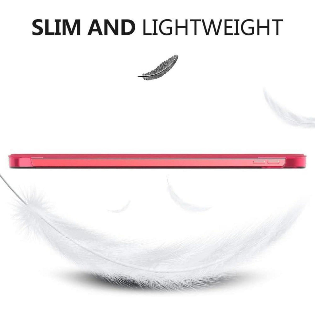 iPad Hülle 11/10. Gen. 2025/2022, Transparent, Wassermelone Rot