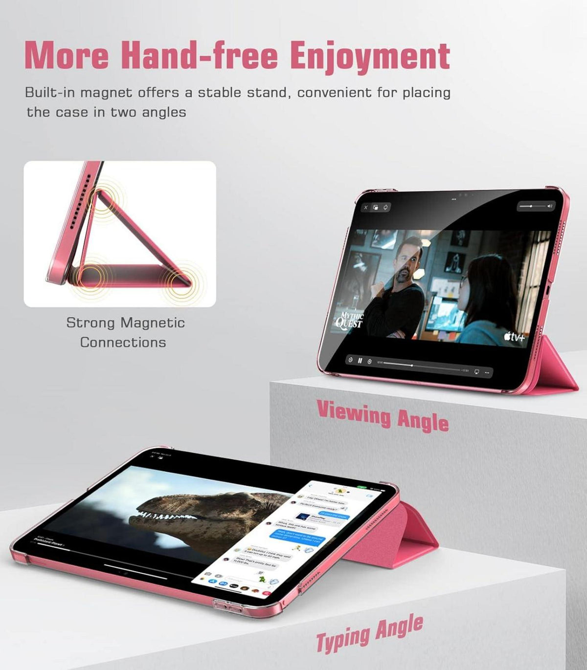 iPad 10.9 Zoll 2022 Hülle Smart Case Cover Wassermelone Rot