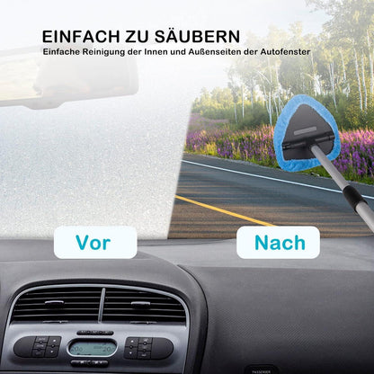 Verbesserter Autoscheiben Innenreiniger Set mit Verlängerung