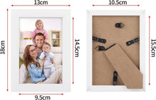 Bilderrahmen Set 10x15 cm für Fotos, Weiße Fotorahmen