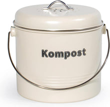 Biomülleimer Küche Geruchsdicht Aktivkohlefilter Metall Retro
