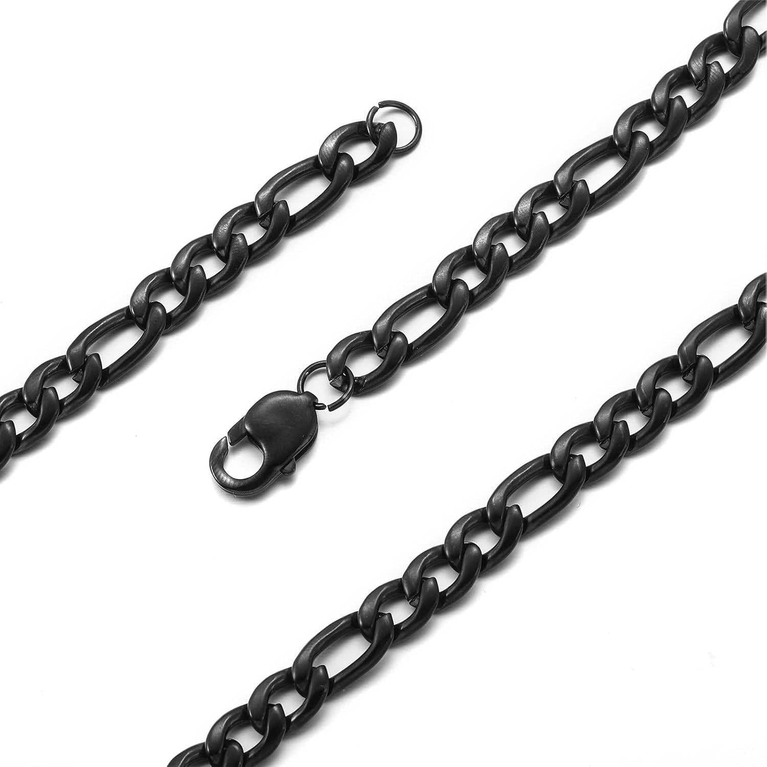 Herren Silber Edelstahl Panzerkette 9mm 45-65cm
