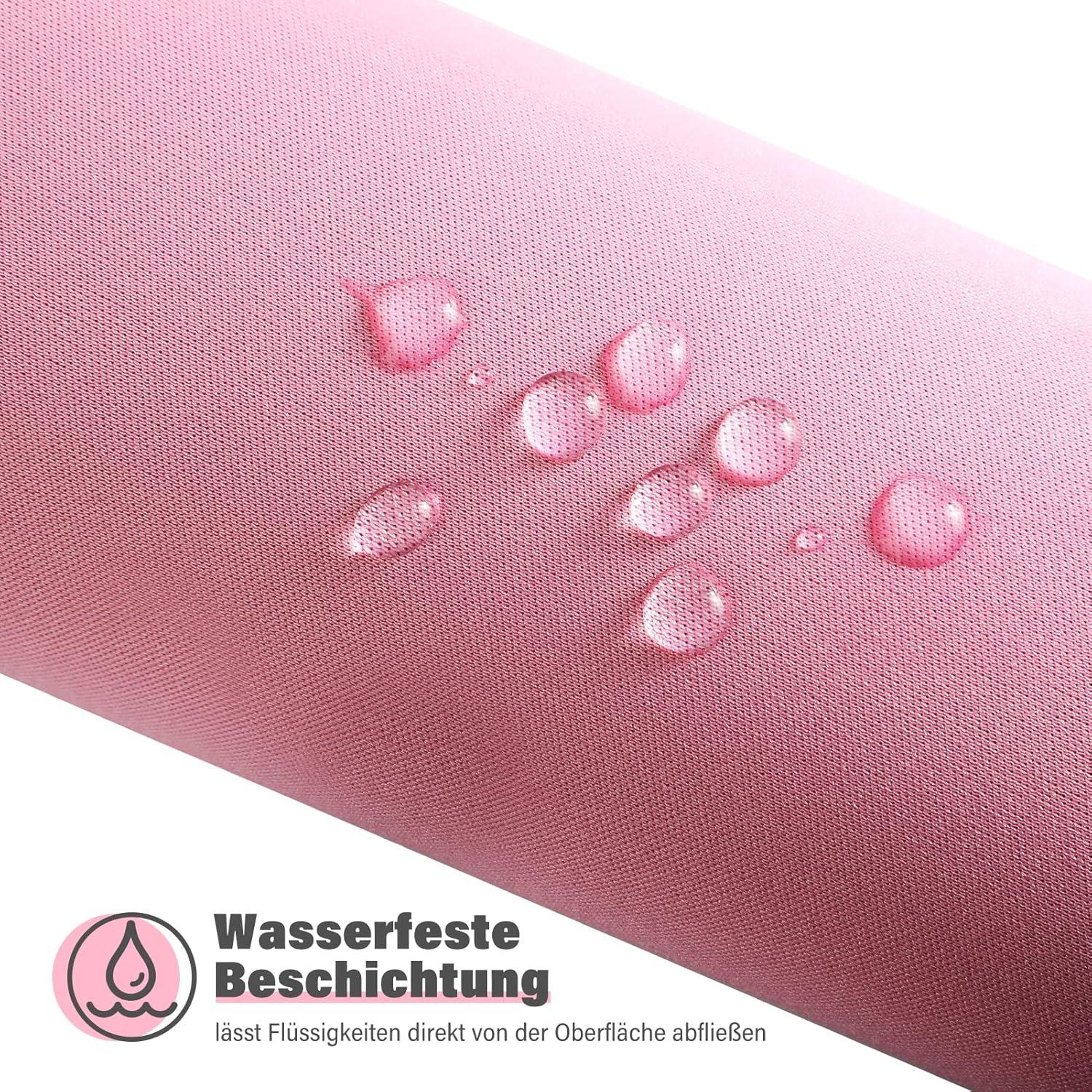 KTRIO Mauspad Rosa 3er Pack XXL 275×215mm mit Vernähten Kanten 30% Größer Wasserdicht Rutschfest Waschbar Strapazierfähig