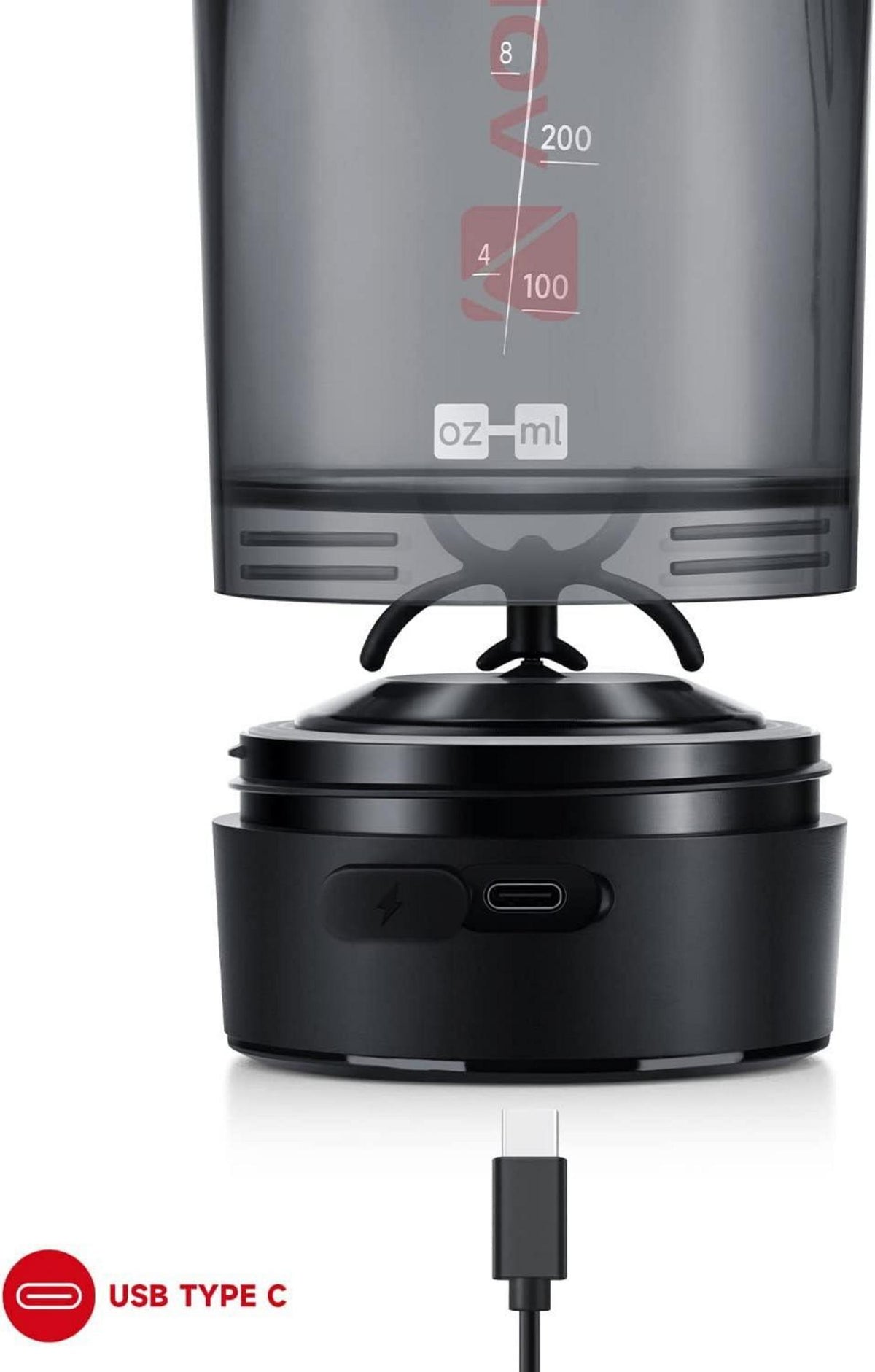 VOLTRX Gallium Elektrischer Protein-Shaker USB C 680 ml - BPA-frei