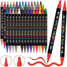 Acrylstifte 18 Farben Dual Tip wasserfest für