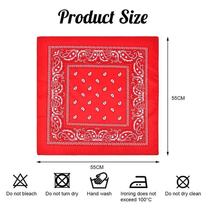 Bandana Paisley Rot für Damen und Herren, vielseitig einsetzbar