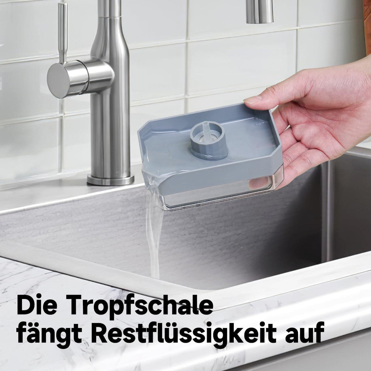 Edelstahl Seifenspender mit Schwamm – 240ml Küche