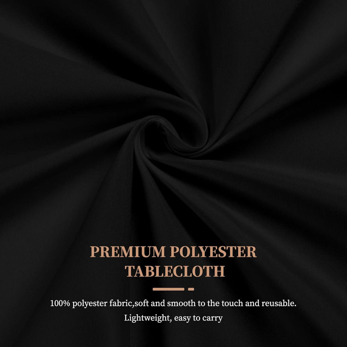 6er Pack Schwarze Polyester Tischdecke 60x102 Zoll