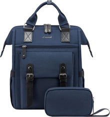 Damen Rucksack 15,6 Zoll Laptop Wasserdicht Blau Uni Büro