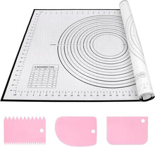 Silikon Backmatte Groß 70x50cm Antihaft Teigmatte Ausrollmatte Messung
