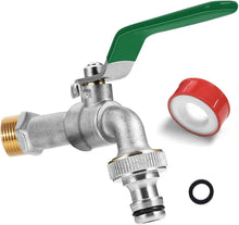 Wasserhahn Garten Premium Messing Rost-und Frostsicher 3/4 Zoll