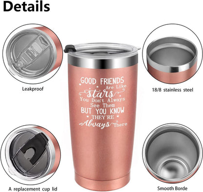 Beste Freundin Tasse 600ml - Doppelwandiger Kaffeebecher Stars