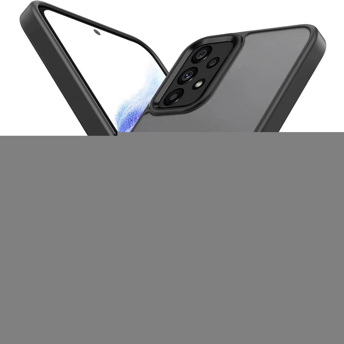 Handyhülle Samsung A52/A52s Matt Schwarz Stoßfest