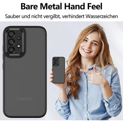 Handyhülle Samsung A52/A52s Matt Schwarz Stoßfest