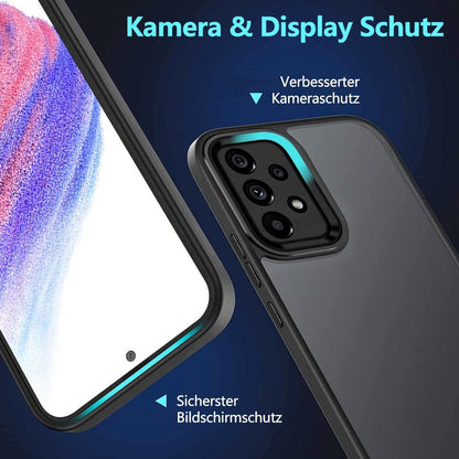 Handyhülle Samsung A52/A52s Matt Schwarz Stoßfest