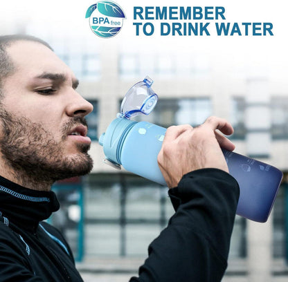 Sport Trinkflasche 1L BPA freie Wasserflasche mit Verschluss