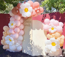 Girlande Luftballons Party Deko Gänseblümchen Retro Rosa