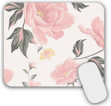 Mauspad Blumen Klein Rosa Motiv 24x20 cm SEO-optimiert