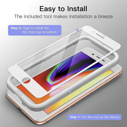 iPhone 8 Plus/7 Plus 5,5 Zoll Schutzfolie 3 Stück Weißer